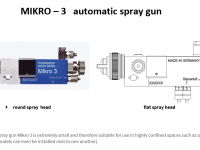 Mikro 3  automatic spray gun, compact designed