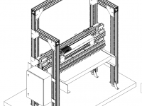 glue application system complete with control and constructionn